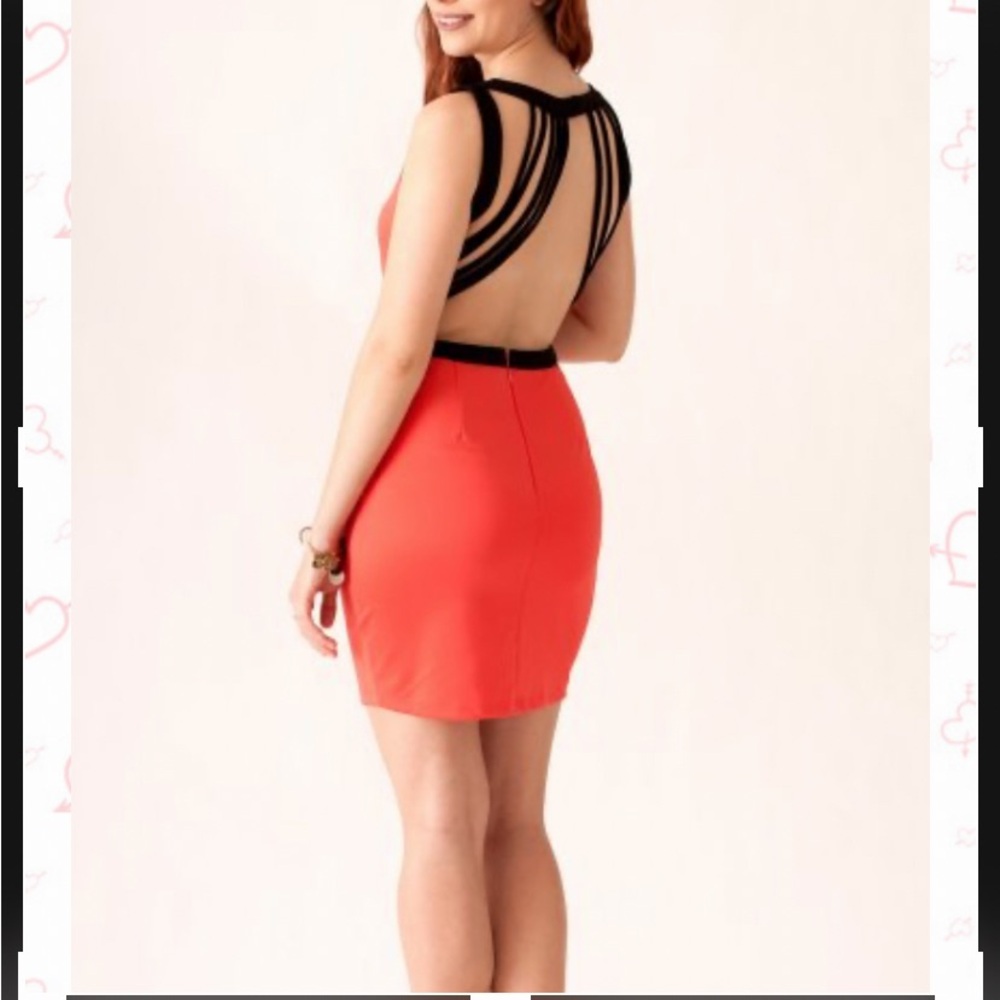 Ya Los Angeles Sleeveless Dress with Open Back Binding